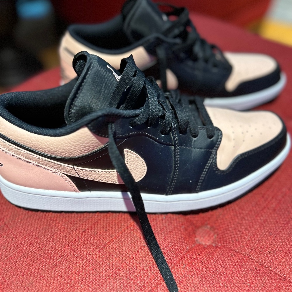 Stylish Black and Pink Men's Sneakers
